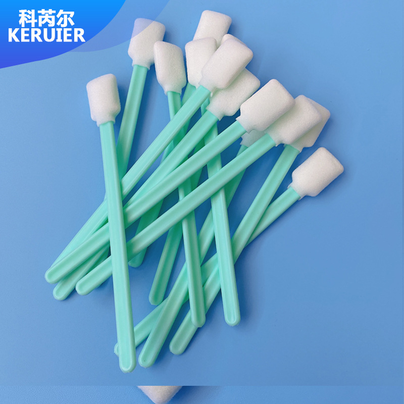 Industrial dust-free cotton swab cloth head sponge head wiping stick photo printing inkjet printer nozzle cleaning stick flat head ink brush