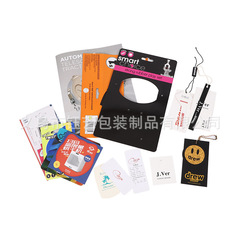 Factory direct supply blister paper card printing thickened color card aircraft hole elevator tag food box card paper