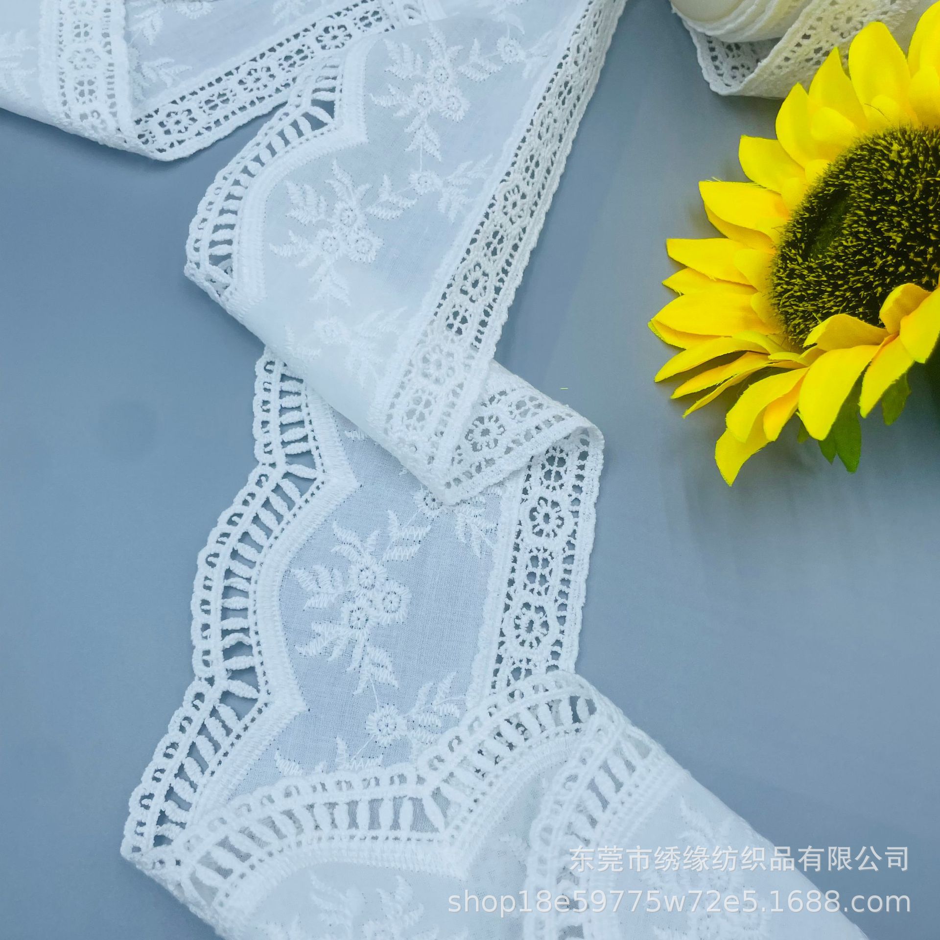 Lift Cloth Clothing Cut Out Embroider Lace Accessories Clothing Hem DIY Material Lace Lace Bilateral Water-Soluble Flowers
