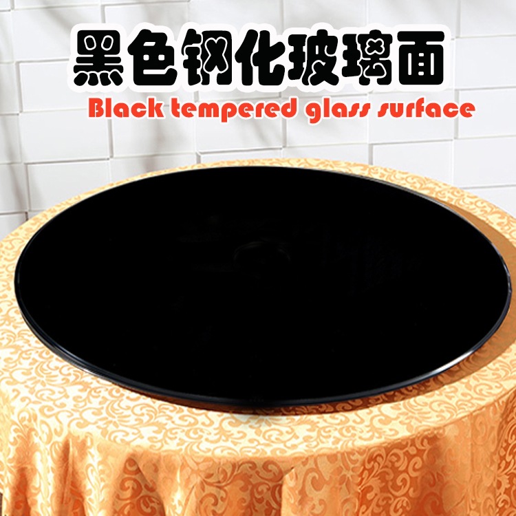 Черный закаленный стеклянный обеденный стол круглая столешница черный стеклянный кофейный столик на заказ