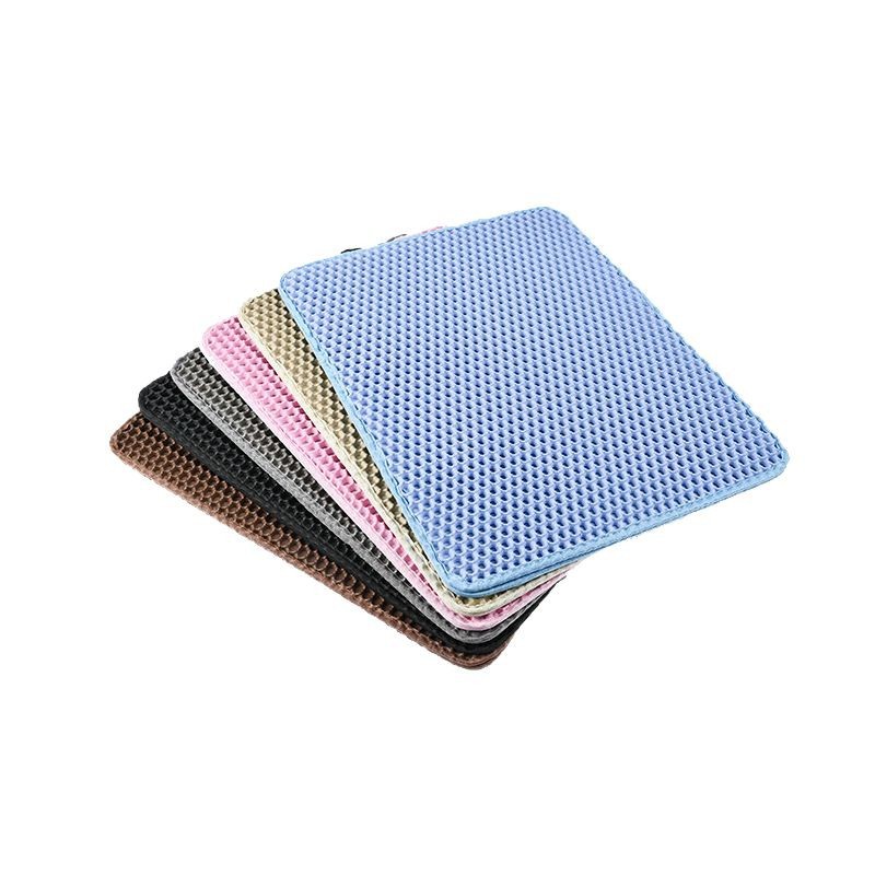 Eva Double-Layer Cat Litter Mat Extra Large Thickeneded Pet Mat Anti-Bring Out Cat Litter Leakage Mat Cat Supplies Wholesale
