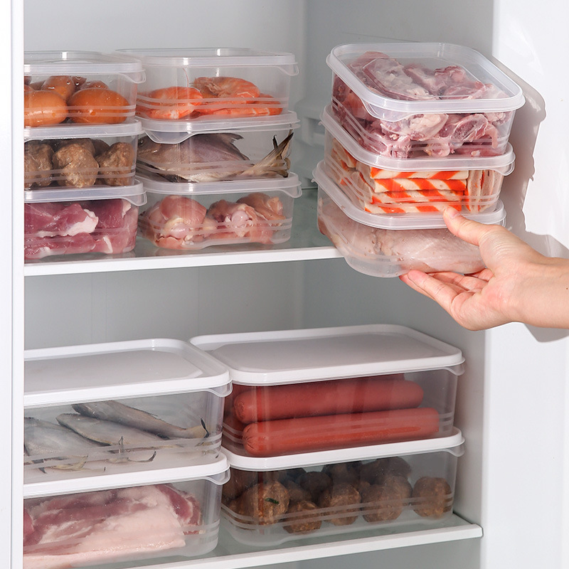 350ML Transparent Frozen Meat Box Storage Box Food Grade Fruit Frozen Multifunctional Refrigerator Special Sealed Preservation Box