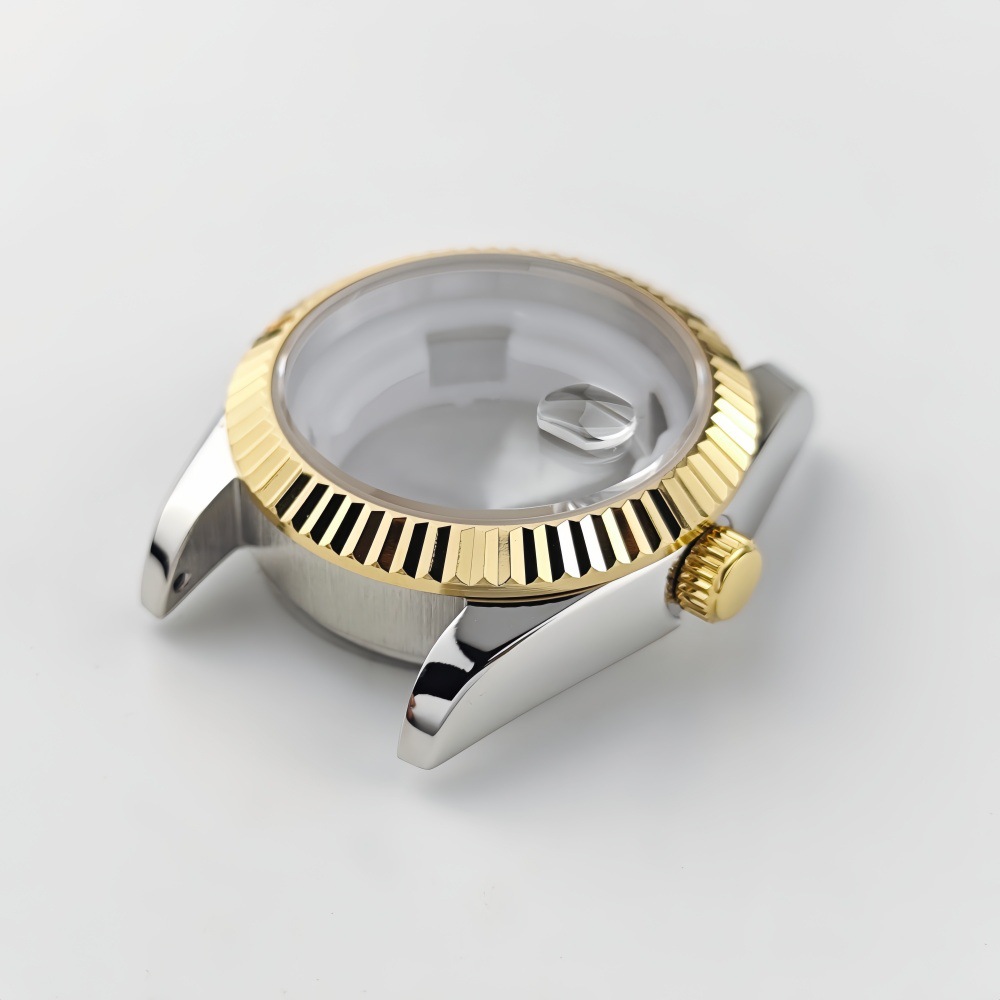 Nh05 Watch Case Light Luxury Women's Stainless Steel Case Vintage Bezel Mechanical Watch Modified Watch Accessories 31mm