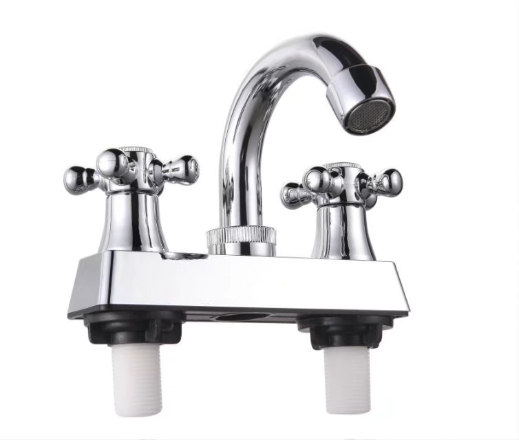 Factory direct new plastic hot and cold mixed faucet face plate face plate faucet wholesale