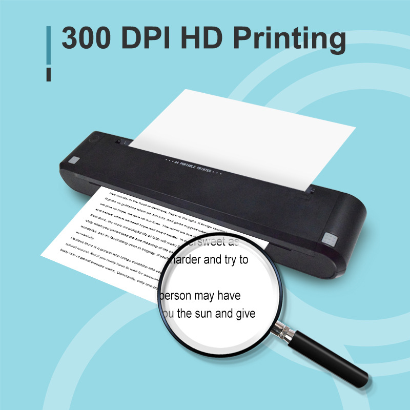 Tpl Bluetooth Thermal Transfer A4 Printer Double-Sided Printing A4 Paper Barcode Mobile Phone Printing Portable