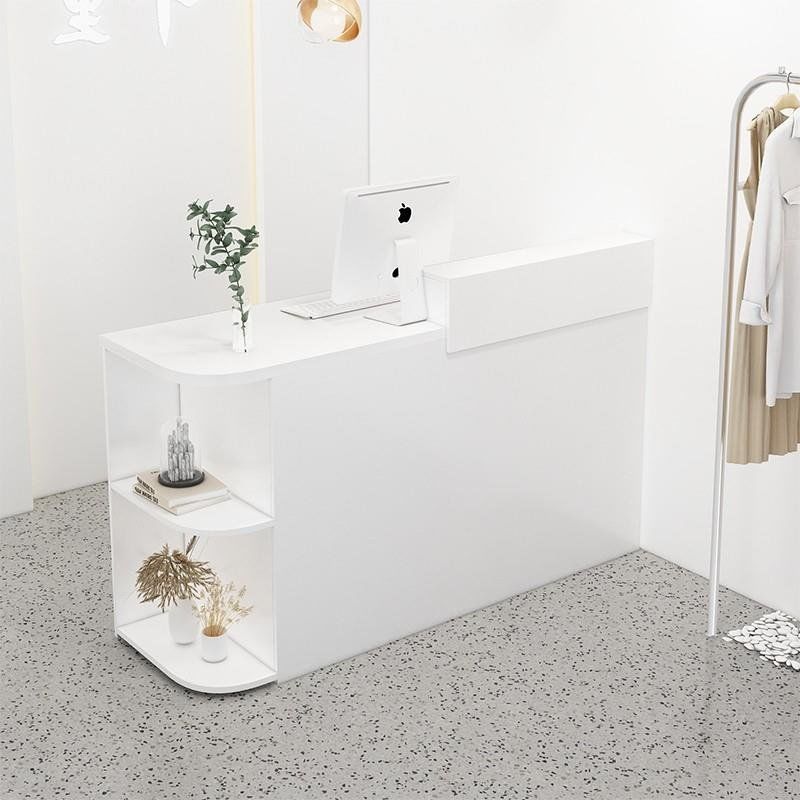 Clothing Store Cashier Women's Clothing Store Small Bar Table Simple Modern Beauty Salon Front Desk Arc Reception Desk