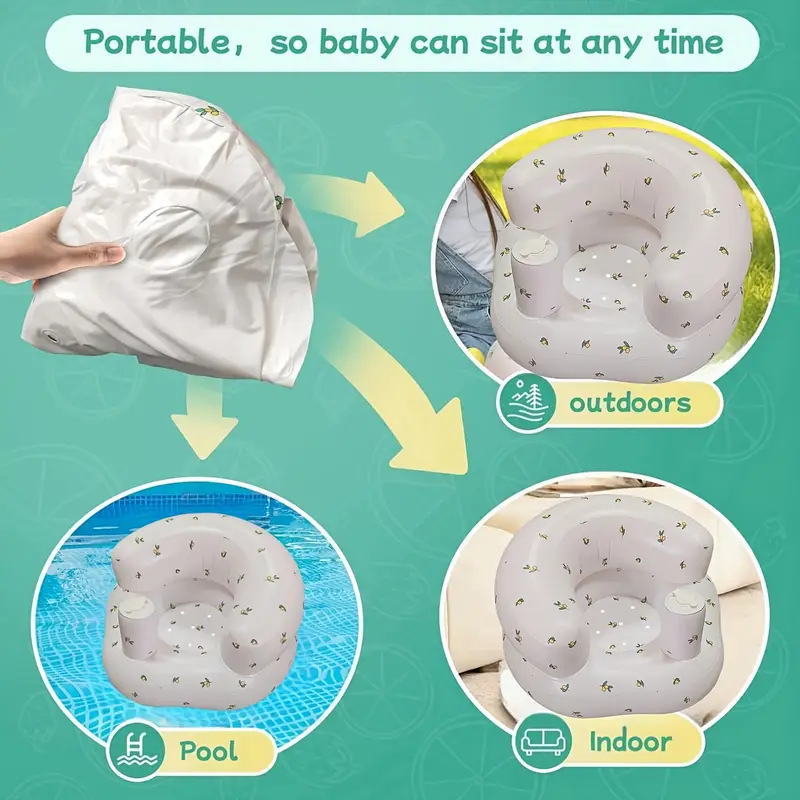 Factory wholesale inflatable school chair baby inflatable bath stool baby seat baby seat BB