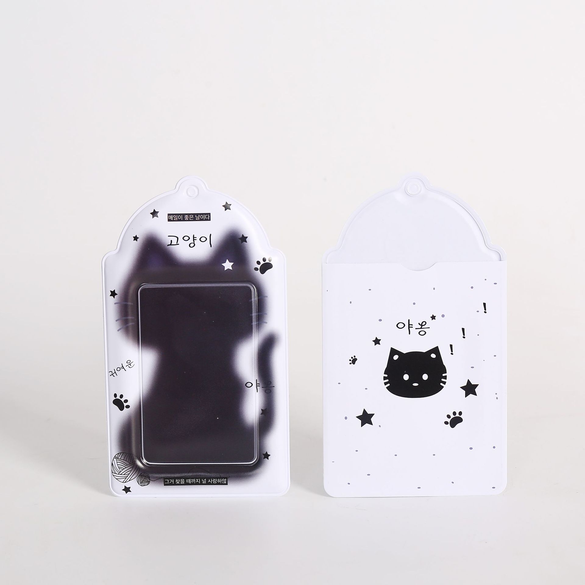 Оригинальный пластиковый держатель для карт, маленькая карта Idol Idol, держатель для карты питания, держатель для студенческой карты, жесткий пластиковый держатель для карт