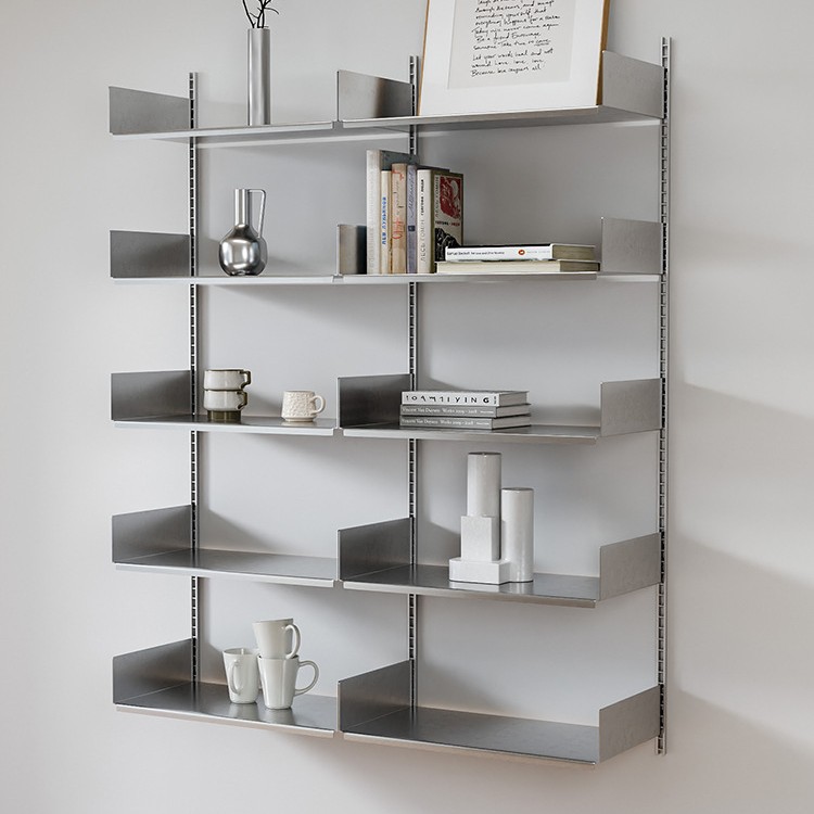 Jiumeng Track Bookshelf vitsoe606 Stainless Steel Wall Shelf Free DIY Display Rack Display Rack