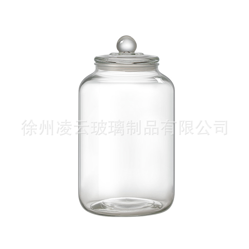 Factory wholesale in stock glass storage jars tangerine peel tea fish glue herbs green mandarin grains large special sealed jars