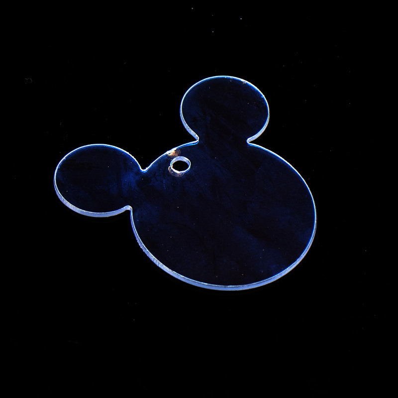 Manufacturer's Spot DIY Guka Small Disc Transparent Acrylic Keychain Pendant Hand Account Guka Guka Plate Card