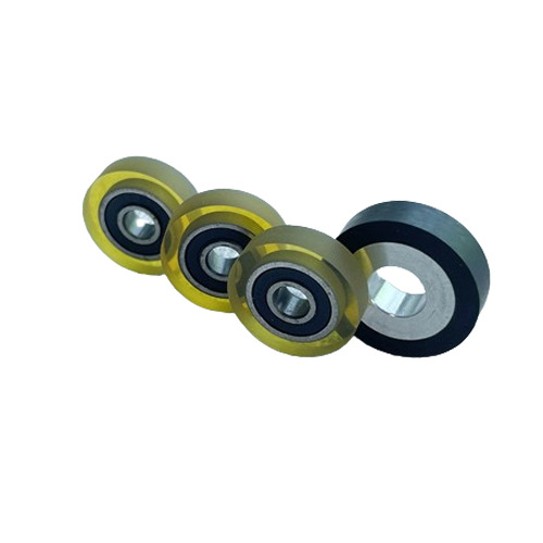 Polyurethane Rubber Wheel Industrial Conveyor Rubber Wheel Silent Rubber Bearing Roller Pu Rubber Wheel Automatic Rubber Wheel