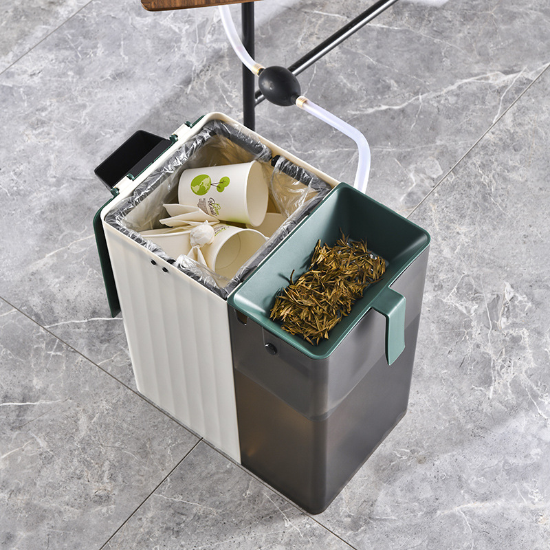 Ashtray, Tea Bucket, Tea Residue Bucket, Tea Set Accessories, Tea Tray Drain Pipe, Chinese Tea Bucket, Waste Water Bucket, Dry and Wet Separation