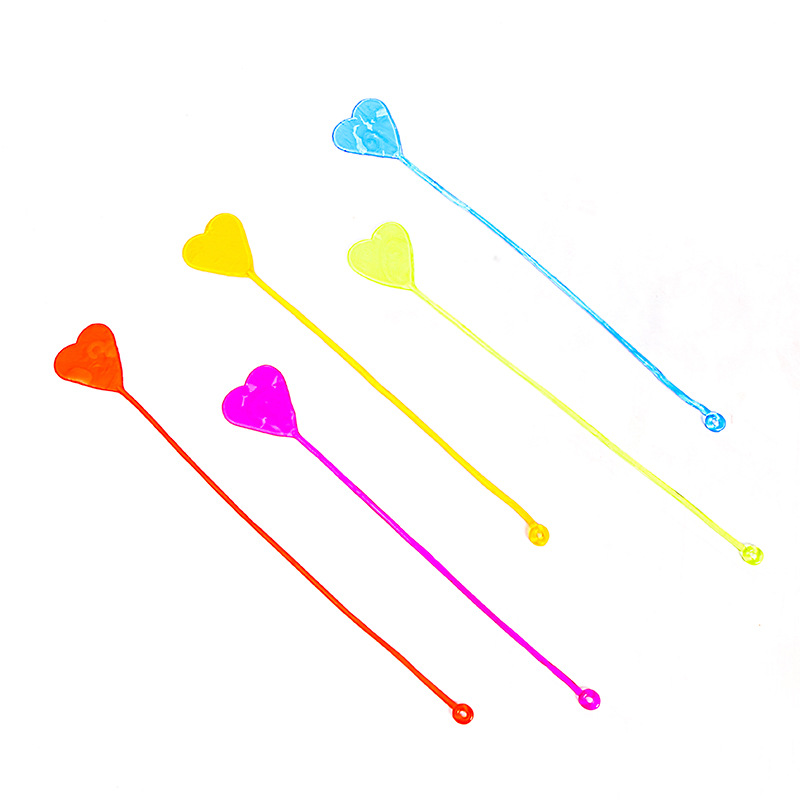 Cross-border supply children's sticky small toys sticky Palm wholesale stall soft glue ring-free love sticky hand wholesale