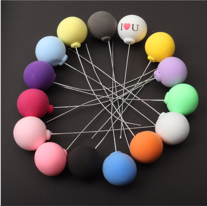 Birthday Cake Decoration Small Balloon Cake Clay Single Colorful Balloon Ornaments Confession Balloon Party Dessert Pack