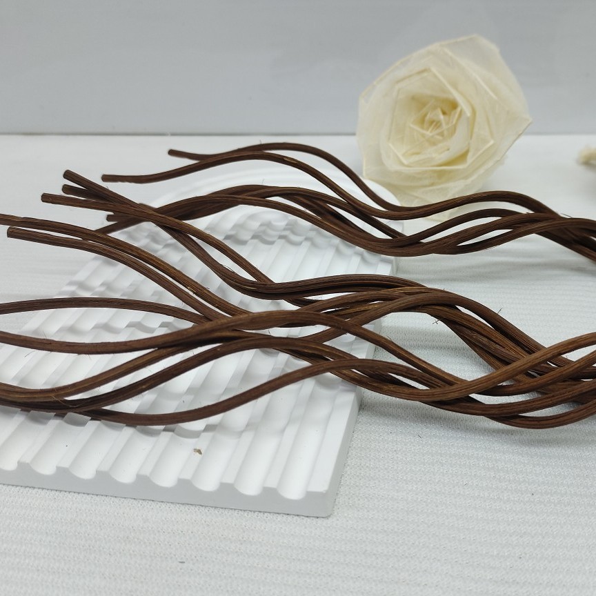 Поставка коричневых натуральных палочек для ароматерапии, бездымные раттановые палочки цвета кофе с длительным ароматом, оптовая продажа от производителя