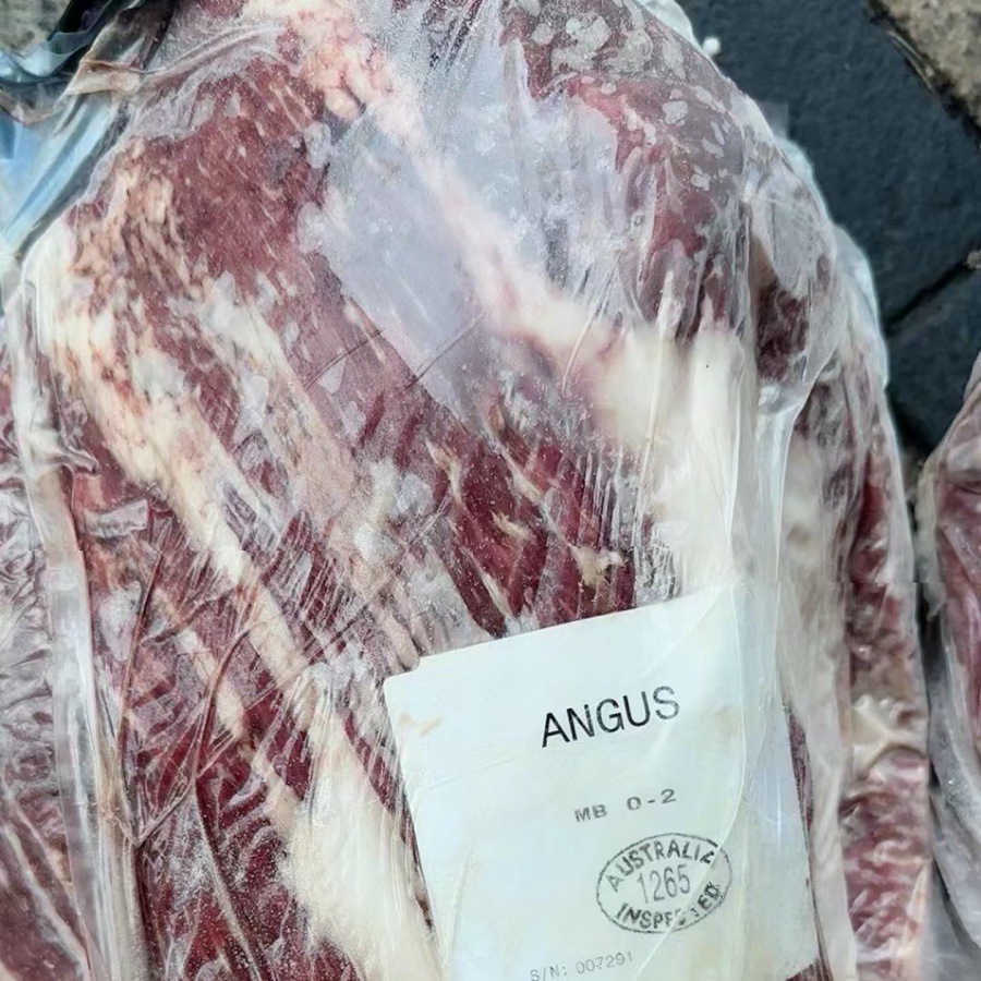 Австралийская 1265 фабричная говядина грудинка Angus M2M3M5 говядина грудинка зернового откорма стейк оригинальной нарезки опт