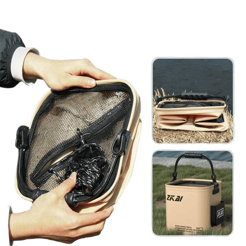 Fishing Bucket for Fishing, Lure Fishing, Foldable Portable Fish Protection Fish Bucket, Outdoor Fish Box, Live Fish Bucket, Free Shipping