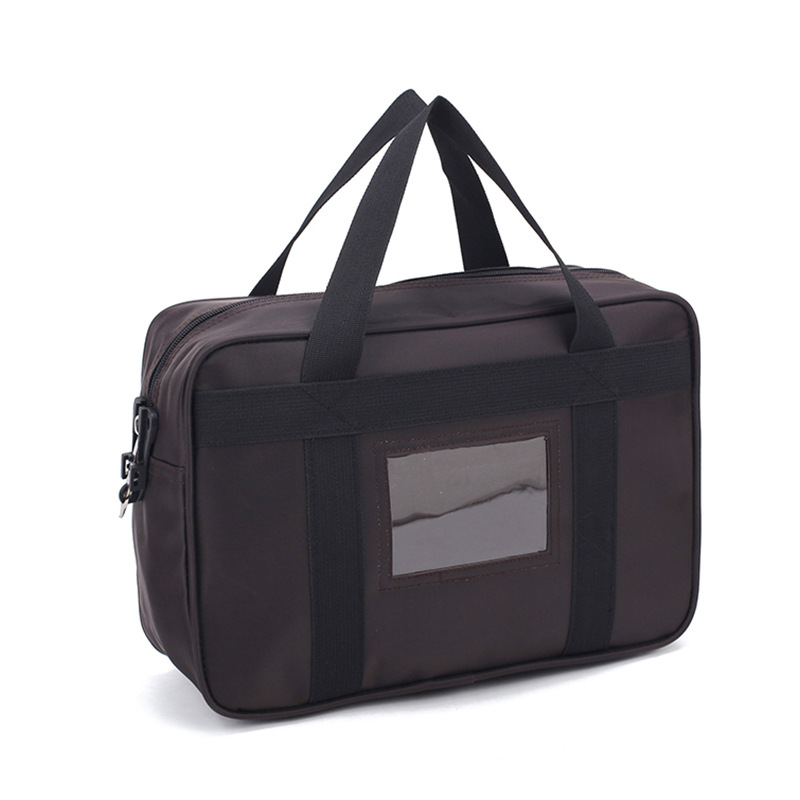 Manufacturer Wholesale Oxford Cloth Bank Bill Bag Satchel Bank Manager Cashier Bag Financial Voucher Information Bag