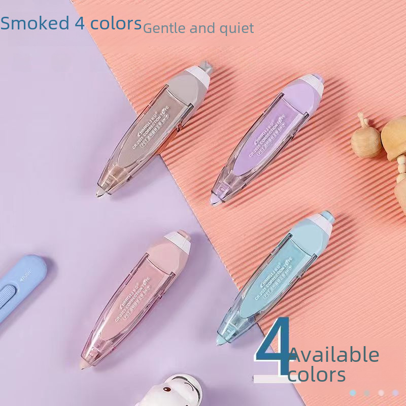 Pen-Type Push-Type Correction Tape with Replaceable Core Correction Tape for Primary and Secondary School Students Portable Correction Tape Stationery Manufacturer Wholesale