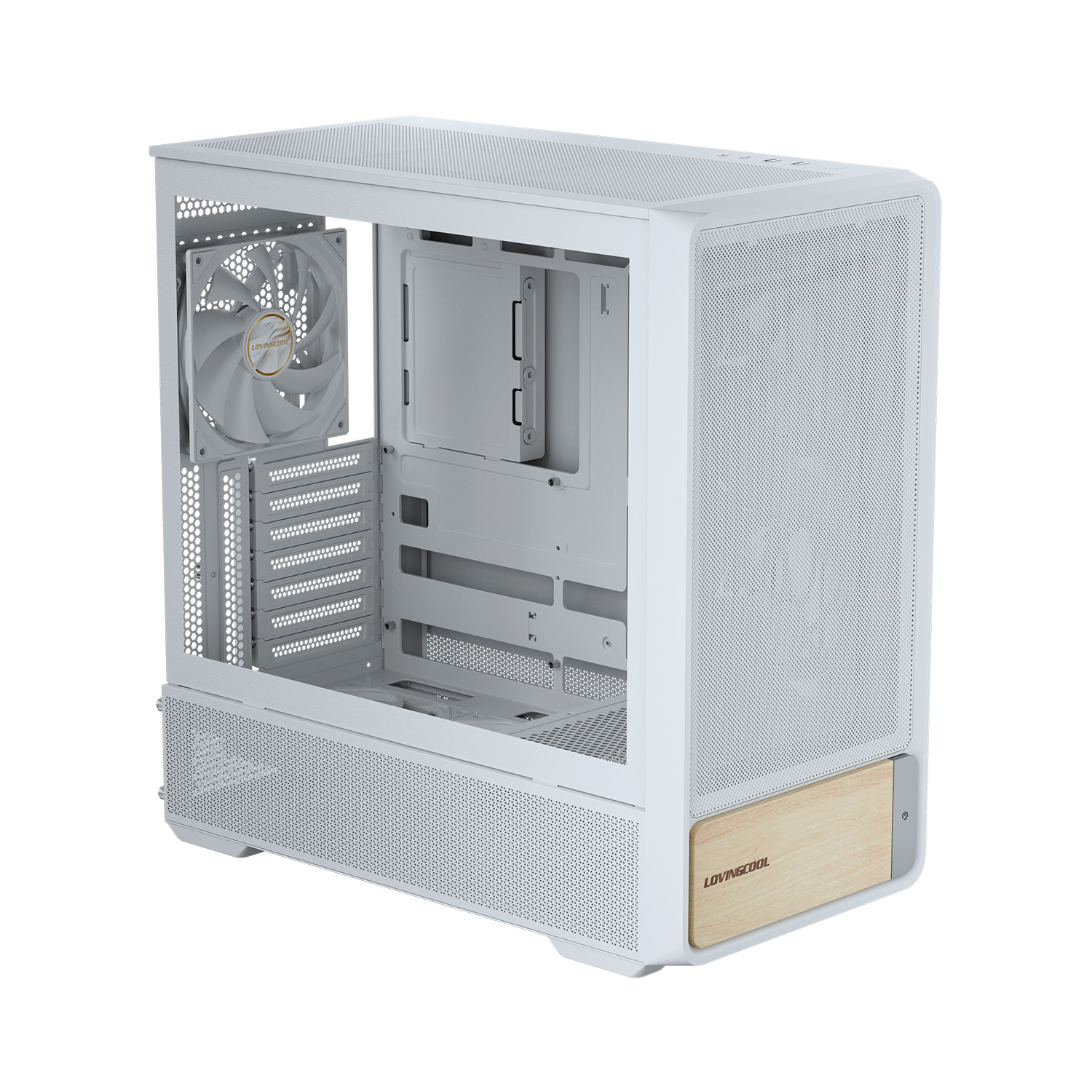 Lovingcool Leili Cool Wooden A1 Log Decoration 360 Water-Cooled Atx Desktop Host Computer Game Case