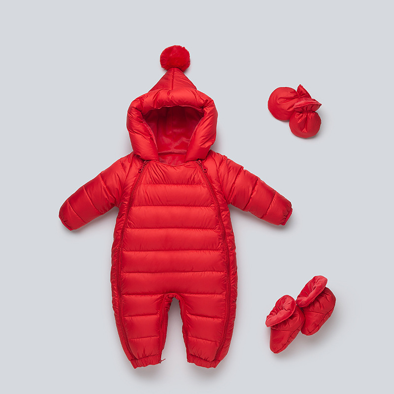 Baby Down jumpsuit for boys and girls baby winter clothes thickened climbing clothes winter 0-1-2 baby holding clothes
