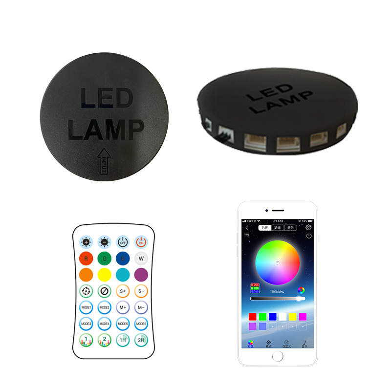 Led Fireworks Light Bluetooth Controller Plug-In Model 2.4g 28-Key Colorful Pattern Fireworks Light Leather Cord Light Controller