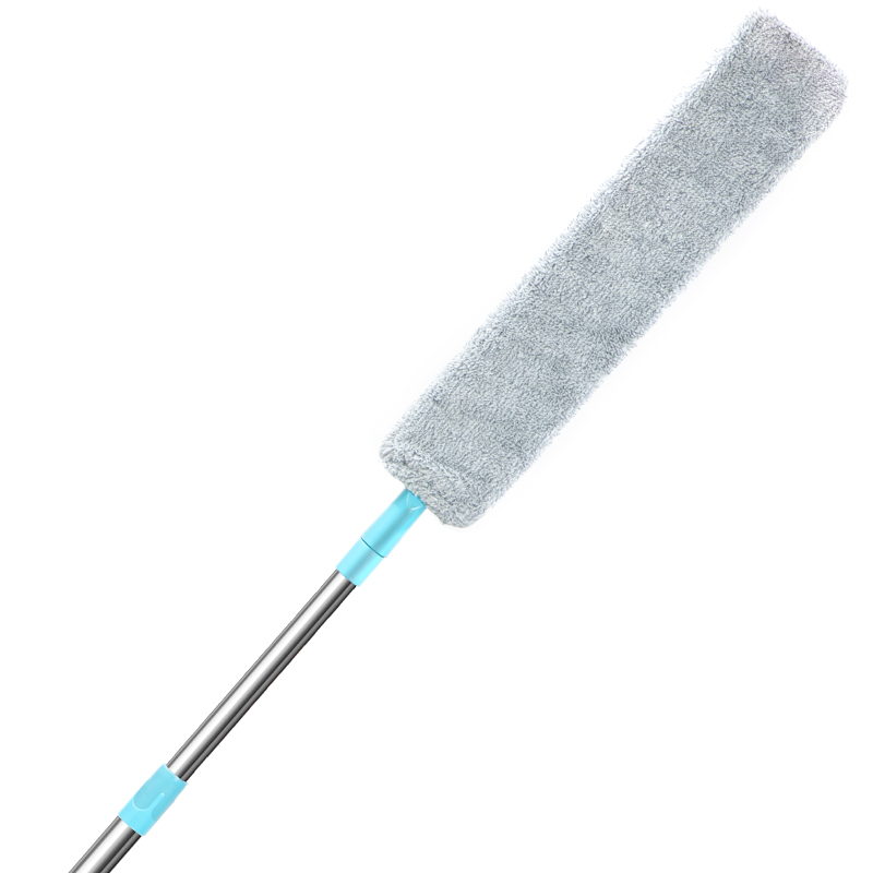 Extended Telescopic Dust Duster with Bendable Stainless Steel Rod, Electrostatic Adsorption, Dust-Free, Cleaning Tool for Under-Bed Gaps