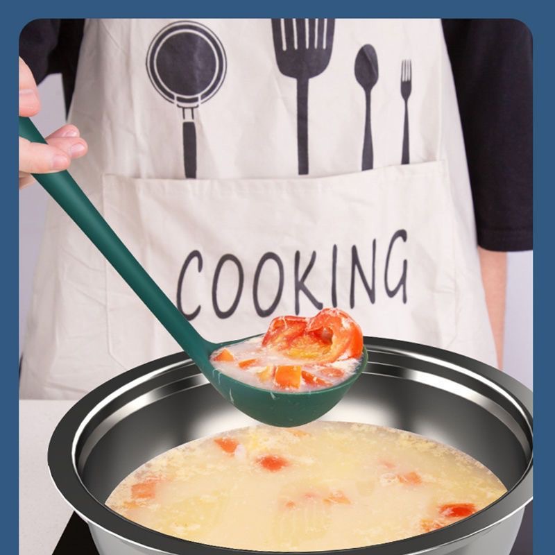 Food-Grade Silicone Spatula Set, Silicone Spatula, Non-Stick, Non-Damaging, Cooking Spatula, Frying Spoon, Soup Spoon, Five-Piece Set