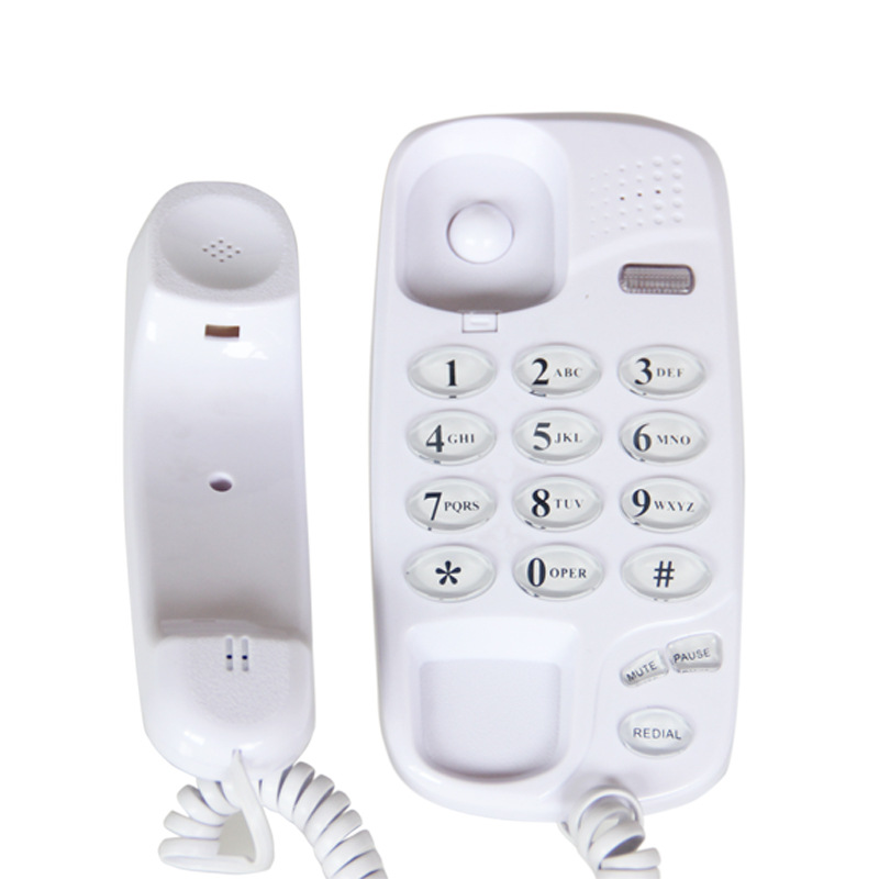 Manufacturer's Ready-Made Foreign Trade Kx-T580 Telephone Landline Business Hotel Hanging English Small Extension Wall-Mounted Machine
