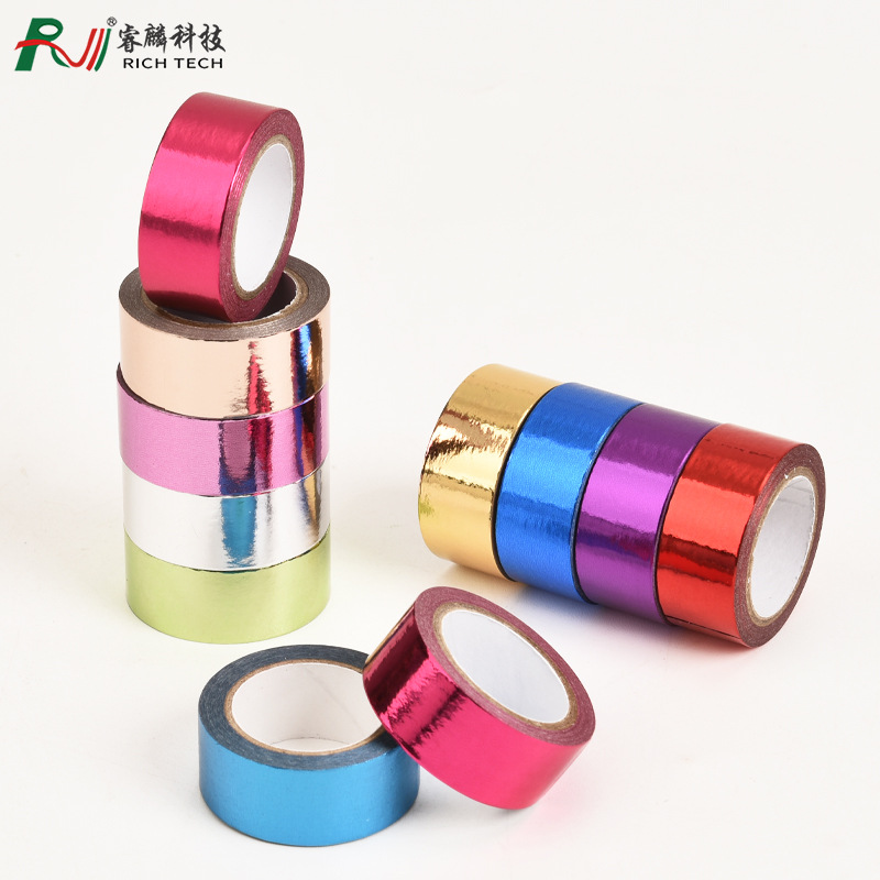 Monochrome Washi Tape Hand Account Hot Stamping Decoration Pure Colorful Office Cultural and Creative Film and Television Performance Props Gift Tape