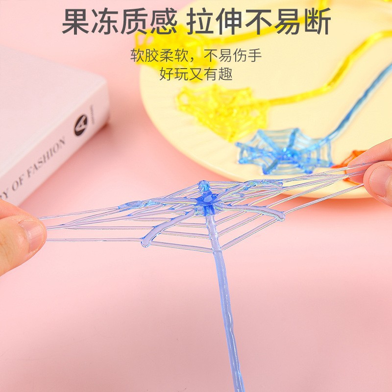 Nostalgic Elastic Retractable Sticky Spider Web Climbing Wall Venting Meteor Hammer Whole Person Children's Toy Venting Sticky Climbing Wall