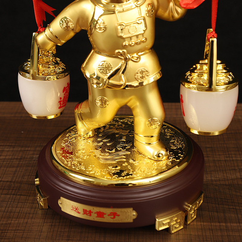 Gift Boy Lucky Alloy Decoration Office Desktop Decoration Bookcase Decoration Business Gifts for Leaders