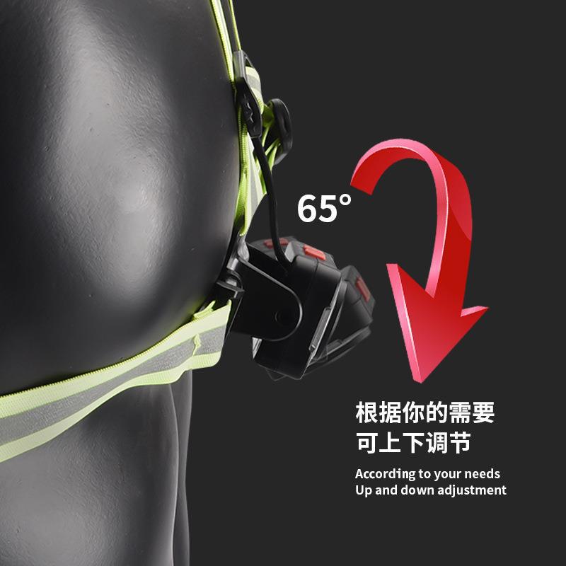 Cross-border new Type-c rechargeable running light chest light outdoor mountaineering night running light running light warning light