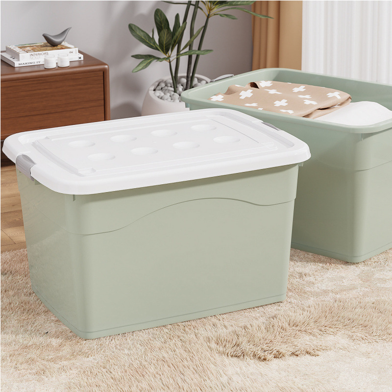Extra Large Storage Box for Clothes, Quilts, Books, Thickened Plastic Storage Box for Car Toys