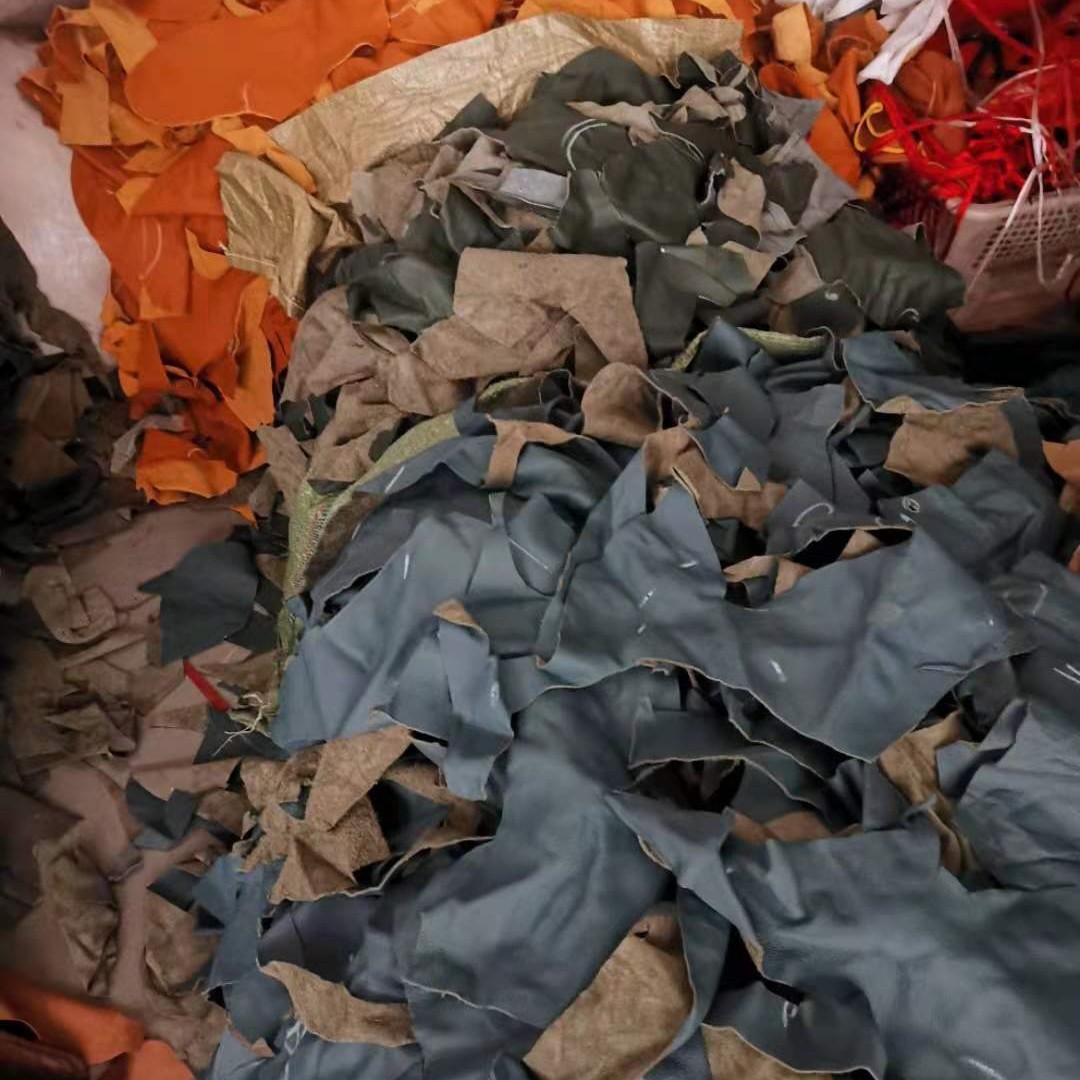 Long-Term Wholesale Leather Scraps Shredded Cowhide Leather Shredded Leather Labor Protection Gloves First Layer Cowhide Recycled Leather