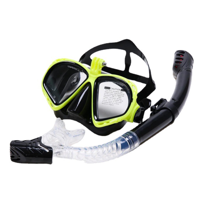 Snorkeling mask full dry diving glasses breathing tube suit gopro Ant camera adult diving goggles