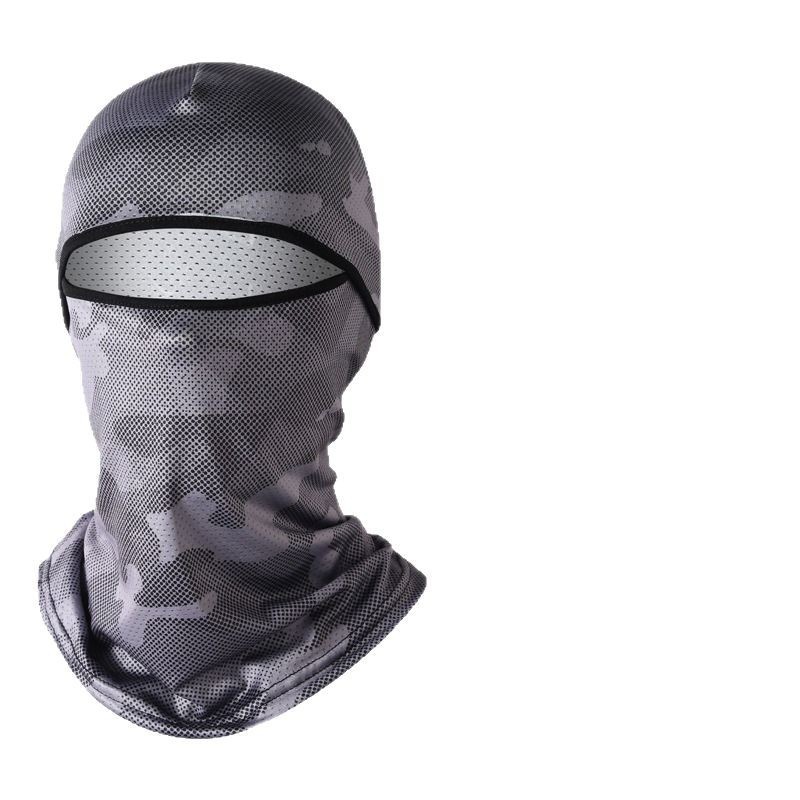 Summer riding sunscreen motorcycle outdoor anti-ultraviolet dustproof neck helmet windproof cashew flower mask