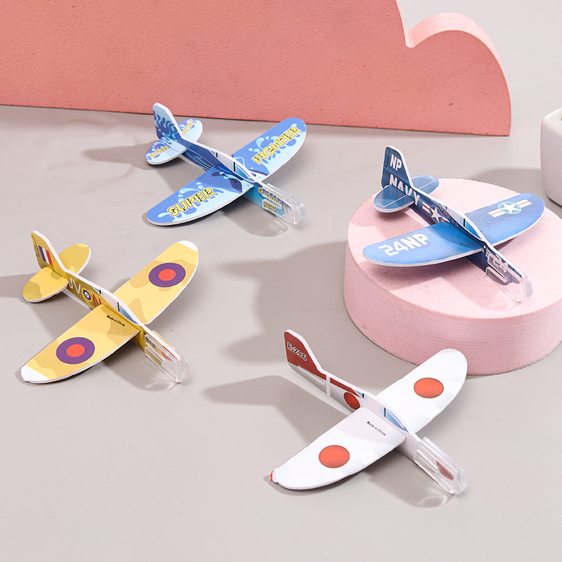 Mini bubble small plane DIY color children's toy aviation model kindergarten small gift outdoor activities