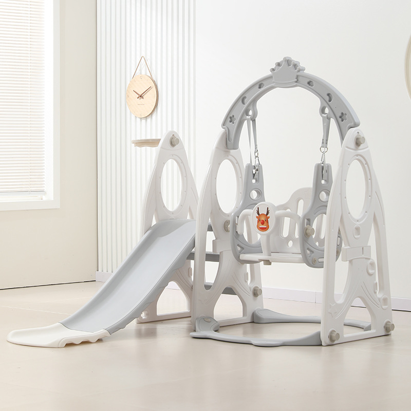 Rocket children's slide swing baby high handrail indoor and outdoor home large slide combination baby four in one