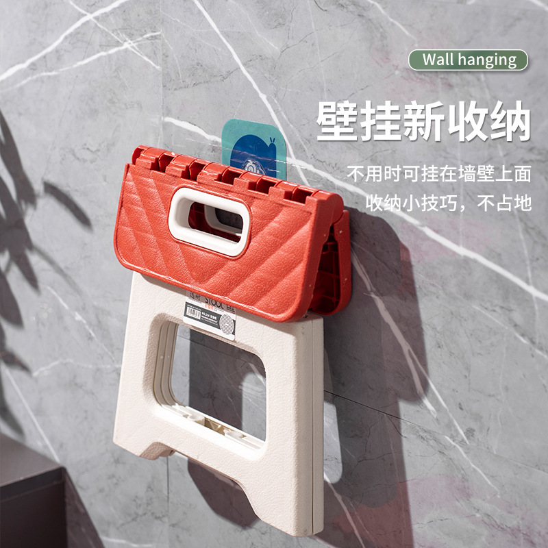 Folding Stool, Small Low Stool, Kindergarten Children's Small Bench, Folding Chair, Household Daily Use Shoe-Changing Stool, Cross-Border Plastic