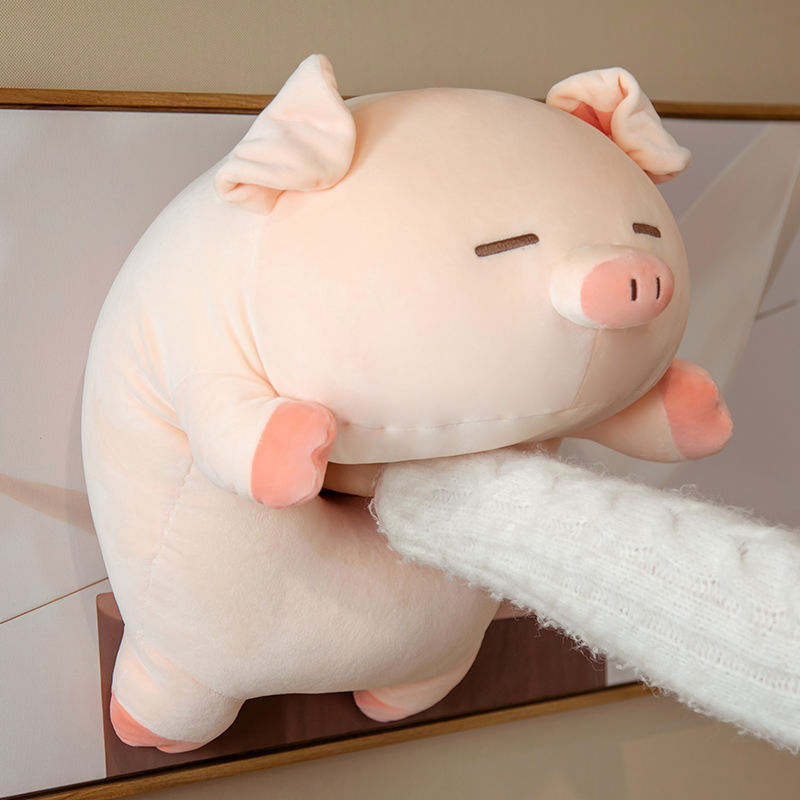 Pig Doll Cute Stuffed Toy Pig Doll Sleeping Hug Bed Pillow Super Soft Rag Doll Gift for Girlfriend