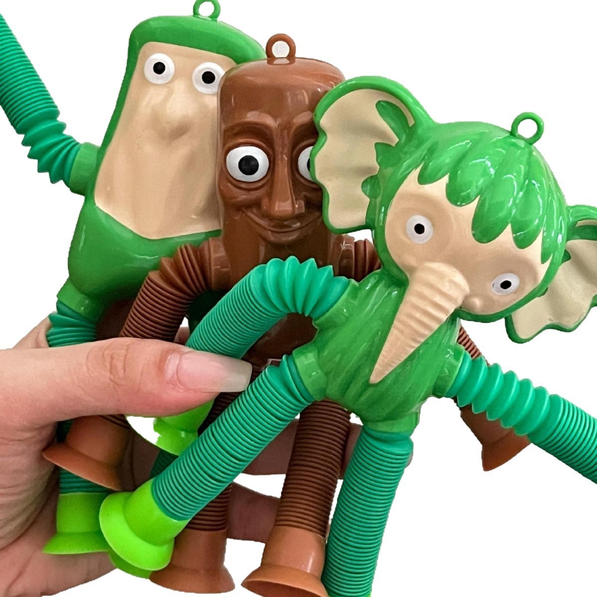 Shark Stretchable Wooden Stick, Versatile Stretch Tube, Children's Cartoon Suction Cup Stress Relief Toy, Foreign Mythology