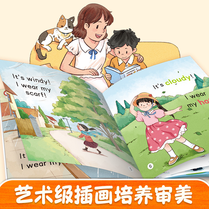 Children's English Enlightenment Picture Books for Ages 3-6, Kindergarten Introductory English Picture Books, Accompanying Reading, Early Education Enlightenment Bedtime Stories