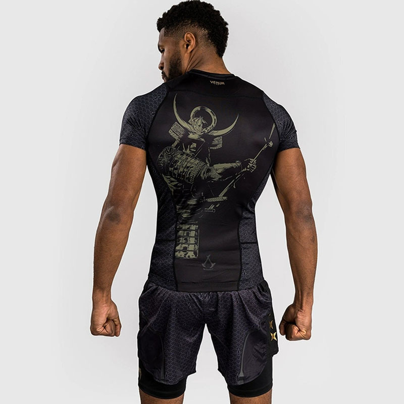 Venom Assassin's Creed Shadow Quick-Drying Sports Bodysuit Super Elastic Boxing Training Suit Fighting Anti-Wear Compression T-Shirt