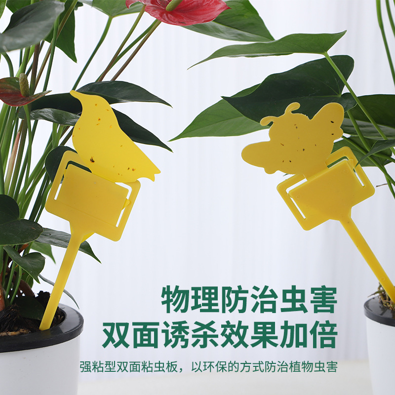 Double-Sided Special-Shaped Sticky Insect Board Sticky Insect Board Fruit Fly Trap Yellow Sticker Insect Trap Plant Protection Insect Trap Board