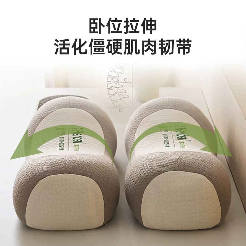 Buckwheat Pillow Household Cotton Sleeping Neck Pillow Cylindrical Pillow Core Anti-Arch Traction Pillow Heightened Buckwheat Hard Pillow