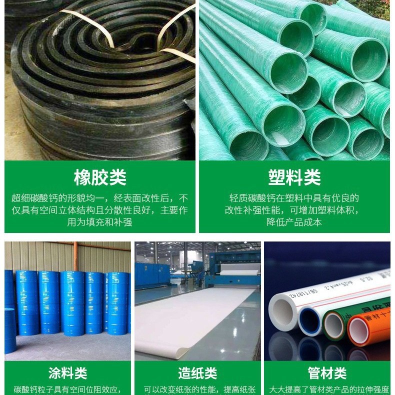 Spot Industrial Grade Light Calcium Light Calcium Carbonate Powder 1250 Mesh Fine Light Calcium Carbonate Active Calcium Carbonate