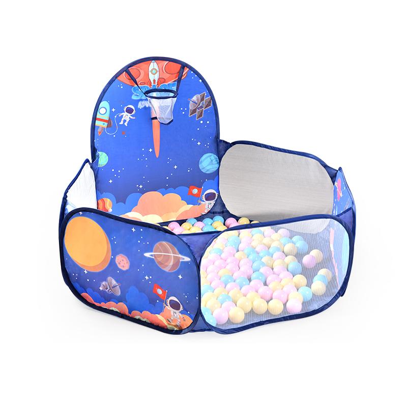 Children's Space Tent Game House Shooting Stacking Indoor and Outdoor Ocean Ball Pool Fence Baby Kids Toy Gift