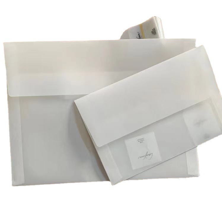 Butter paper 55-180g printed sulfuric acid paper printed logo translucent handbag envelope packaging tracing paper packaging